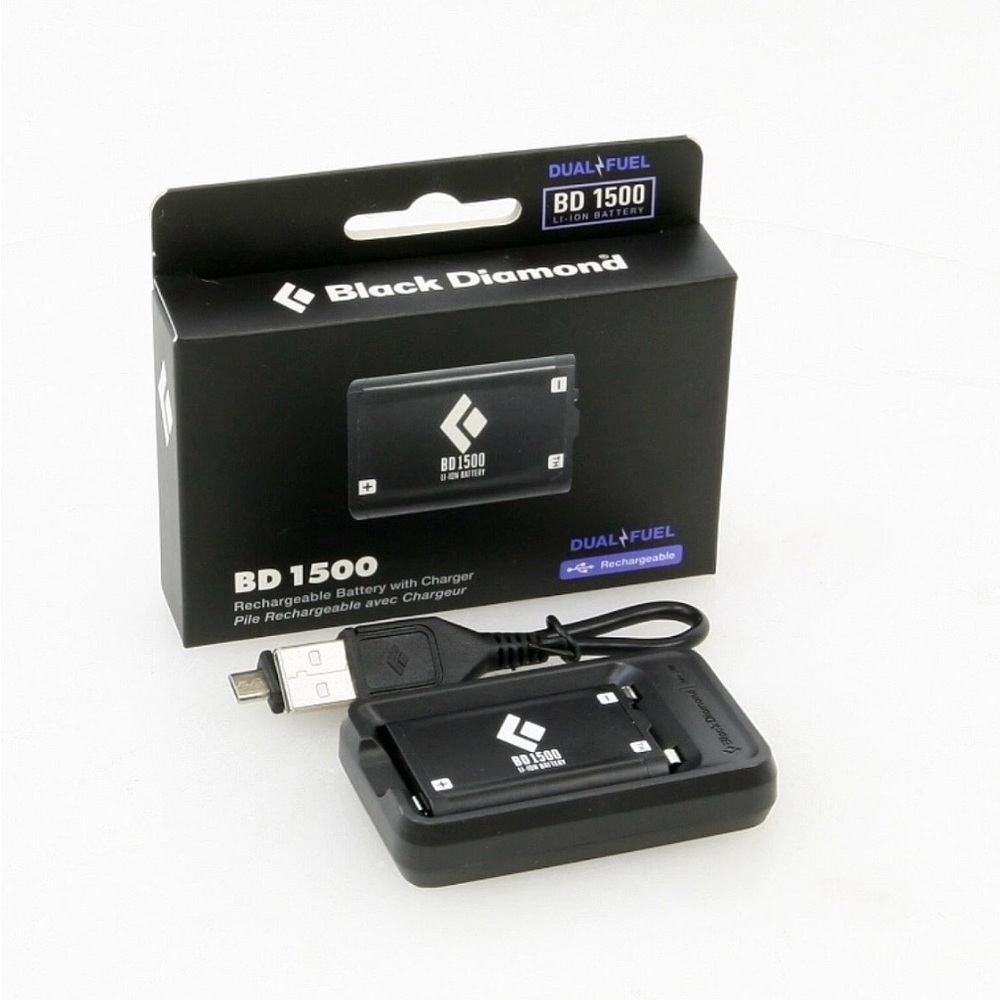 Black Diamond BD 1500 Rechargeable Battery with Charger